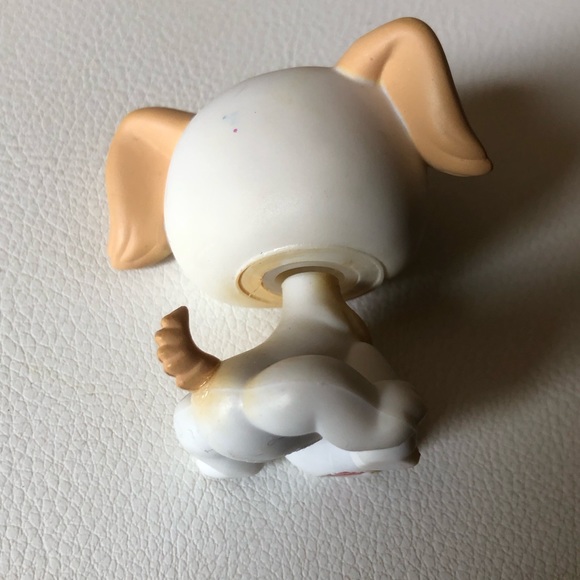 Littlest Pet Shop Golden Retriever Dog 140 Yellow Blue Eyes LPS Portable Pets - Picture 5 of 9